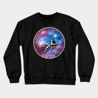 Astronaut in the space - Space Artwork Crewneck Sweatshirt